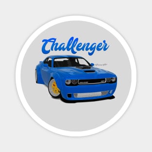 Challenger Drift Blue Front Magnet